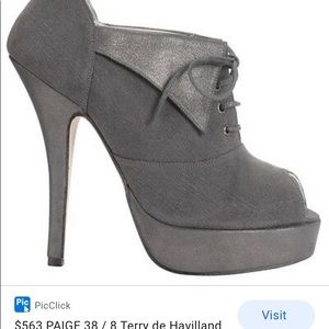 Paige terry de havilland open toe heel booties
